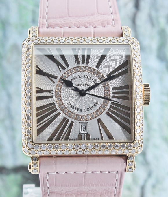 (image for) 100% ORIGINAL FRANCK MULLER 18K ROSE GOLD MASTER SQUARE AUTOMATIC / 6000 H SC DT
